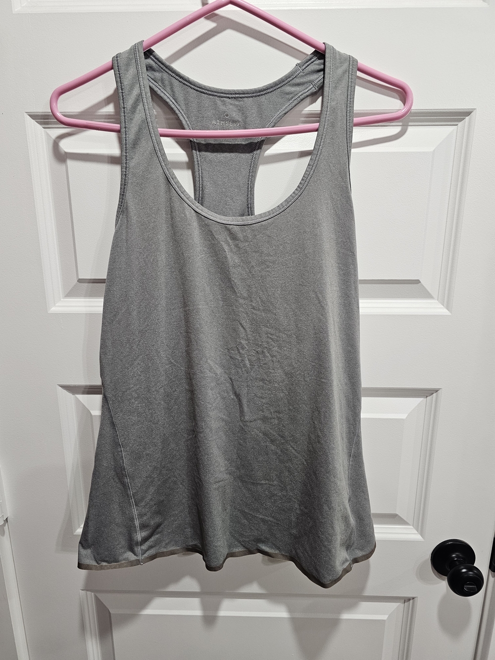 Athleta Gray Racerback Tank Top